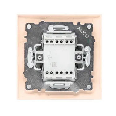 Валенсия кнопка звонка 10А кремовая