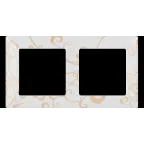 Valena LIFE Рамка 2 поста Ампир белый универсальная