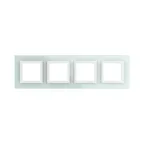 Рамка из натурального стекла, ''Avanti'', светло-зеленая, 8 модулей