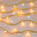 Светодиодная гирлянда ARD-STRING-CLASSIC-10000-YELLOW-100LED-MILK-FLASH Yellow (230V, 7W) (Ardecoled, IP65) | 031201 | Arlight