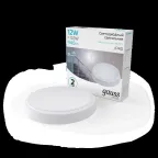 Светильник светодиодный ДБП 12 Вт 940 лм 4000К AC 220В Белый IP40 круг D135х32мм Пластик ЖКХ HALL Gauss