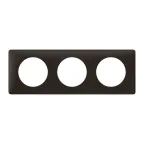 Рамка, трехпостовая, черная перкаль