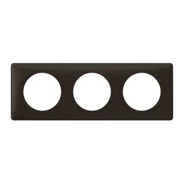 Рамка, трехпостовая, черная перкаль