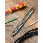 Шина PEN ноль-земля 6х9мм 22 отверстия латунь крепеж по краям PROxima