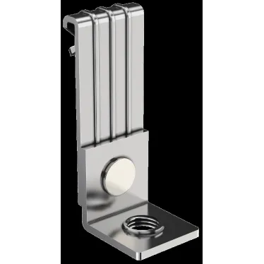 Зажим балочный верт. 1-5мм с отгибом и резьбой М6 HDZ