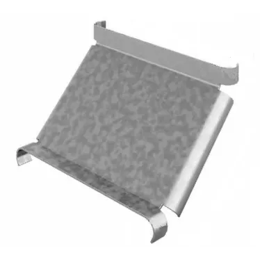 Крышка к угловому соединителю внутреннему к лотку УЛ 400, толщ. 1,0 мм, Сендзимир цинк