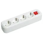 Розетка переносная разборная выключатель К04В 4 места CLASSIC