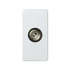 Розетка TV узкая, пайка, S27, белый