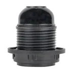 Патрон карболитовый с кольцом Е27 черный PROxima