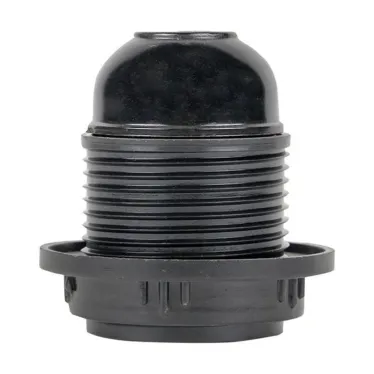 Патрон карболитовый с кольцом Е27 черный PROxima