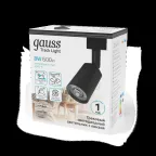 Светильник светодиодный трековый на шинопровод ДПО 8 Вт 600 лм 4000К AC 220В Черный IP20 D100х164мм однофазный угол 50 грд Track Gauss