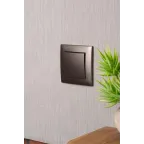 Валенсия лицевая панель кнопки звонка 10А графит