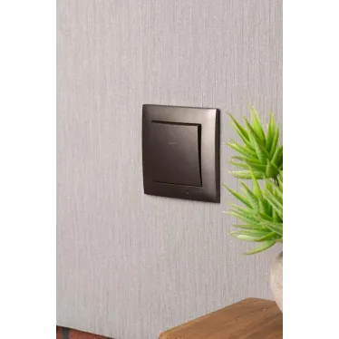 Валенсия лицевая панель кнопки звонка 10А графит