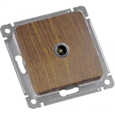 MASTER Розетка телевизионная оконечная скрытой установки, в рамку, дуб