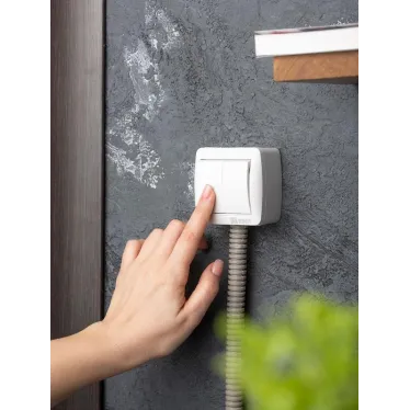 Владивосток Выключатель 2-кл. 10А IP54 бел. PROxima