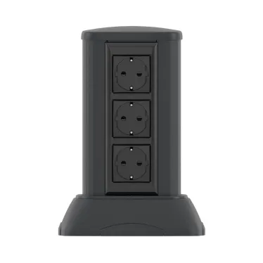 Миниколонна алюминиевая 0.25м цвет черный