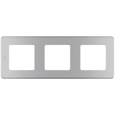 Рамка 3 поста INSPIRIA алюминий