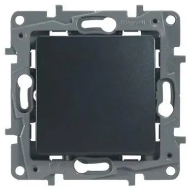 Выключатель одноклавишный, автоматические клеммы 10 AX 250В, антрацит