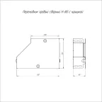 Переходник правый с крышкой Стандарт 300х200х80