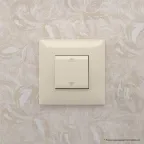 Avanti Выключатель одноклавишный, в стену, Ванильная дымка