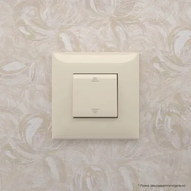 Avanti Выключатель одноклавишный, в стену, Ванильная дымка
