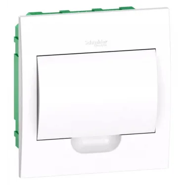 Щит распределительный встраиваемый белый City9 (ЩРв-П-8) дверь белая на 8 модулей IP40