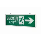 Световой указатель "ВАРТОН" Evade серии Basic 3W IP20 2ч "ФИГУРА / СТРЕЛКА" 2-сторонний | V1-R0-70354-02A02-2200365 | VARTON