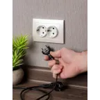 Валенсия лицевая панель розетки 2-местной с/з 16А жемчуг с защ. штор.