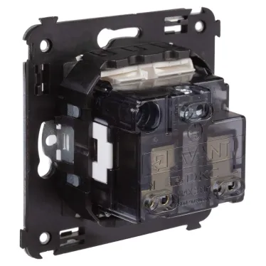 Avanti Розетка в стену, 2P+E, с защитными шторками, ''Белое облако''