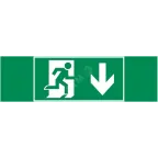 Пиктограмма (Наклейка) "ФИГУРА / СТРЕЛКА ВНИЗ" 310х90мм для светильника Basic IP65 | V5-EM02.60.002.021 | VARTON