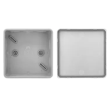 Коробка распределительная KMP-030-035 с крышкой (100х100х50) для прямого монтажа без мембр. вводов серая IP54 EKF