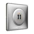 Celiane Панель лицевая розетки USB титан