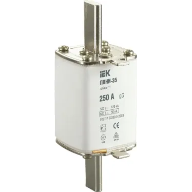 Плавкая вставка предохранителя ППНИ-35, габарит 1, 250А
