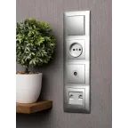 Валенсия Рамка 4-местная сталь