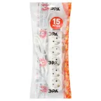 Удлинитель электрический с заземлением с выключателем 5 розеток 1,5м ПВС 3x0,75мм2 10А UX-5es-1,5m ЭРА