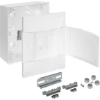 Practibox S Пластиковый щиток Навесной (ЩРн-П) 1X4 Белая дверь