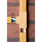 Угол T-образный (25х16) (4 шт) Plast PROxima под светлое дерево