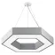 Светильник LED Geometria Hexagon SPO-123-W-40K-045 45Вт 4000K 2500Лм IP40 600*80 белый подвесной драйвер внутри