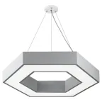 Светильник LED Geometria Hexagon SPO-123-W-40K-045 45Вт 4000K 2500Лм IP40 600*80 белый подвесной драйвер внутри
