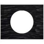 Рамка, однопостовая, Corian черный рифленый