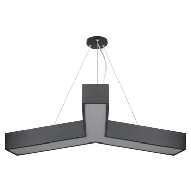 Светильник светодиодный Geometria Igrek SPO-144-B-40K-066 66Вт 4000К 4000Лм IP40 1200*1200*80 черный подвесной ЛТ | Б0058889 | ЭРА