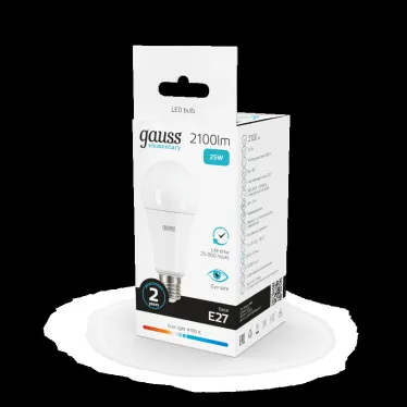 Лампа светодиодная LED 25 Вт 2100 лм 4100К А70 груша нейтральный E27 AC 220В Elementary Gauss