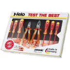 Набор диэлекрических отверток Ergonic с диэлектрическими пасатижами и бокорезами в упаковке, 8 шт