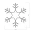 Фигура ARD-SNOWFLAKE-M4-750x750-324LED White (230V, 18W) | 025307 | Arlight
