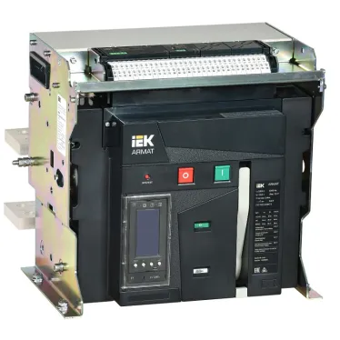 Выключатель автоматический воздушный ARMAT стационарного исполнения 3P типоразмер E 85кА 3200А расцепитель TY с комплектом аксессуаров 220В: мотор привод катушка включения катушка отключения