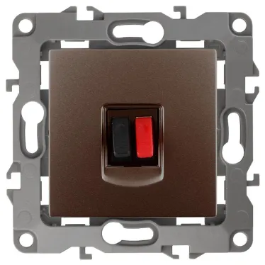 Розетка аудио, Эра12, бронза, 12-3111-13