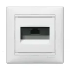 VALENA Розетка компьютерная RJ45х1 UTP белая