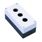 Пост кнопочный Ф22 3 места КП-101 с кабельным вводом для устройств сигнализации и управления белый