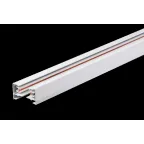 Шинопровод белый 1м PTR 1M-WH с токоподводом и заглушкой Jazzway