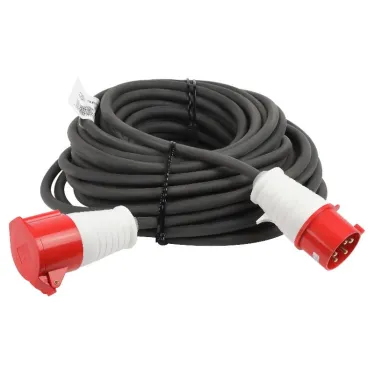 Удлинитель силовой IND380-U-1e-5x4-10m-IP44 на 380В в бухте 1 розетка CEE 5P 10м КГ 5х4 32A IP44